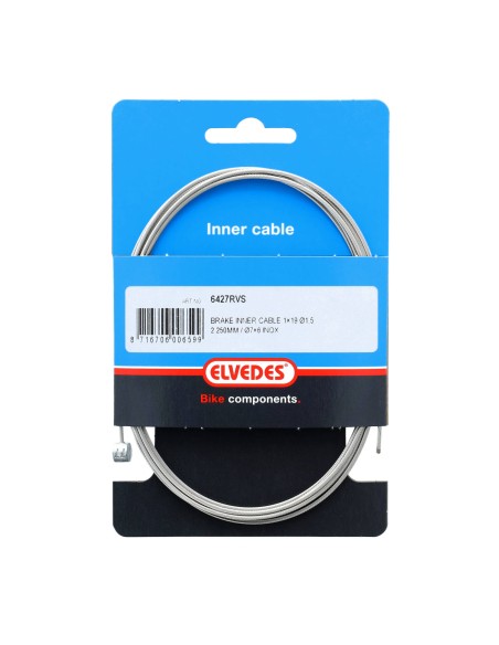 Elvedes rembinnenkabel RVS 19dr 1.5mm T-nippel 2250mm