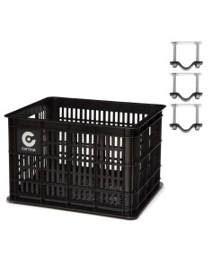 Cortina Krat Dubai incl. bevestiging 29,5L zwart 45x35x25cm