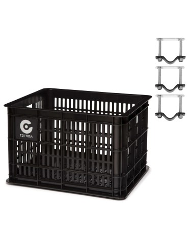 Cortina Krat Dubai incl. bevestiging 29,5L zwart 45x35x25cm