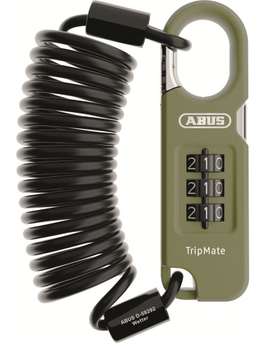 Abus kabelslot code Combiflex Tripmate 180 olive green