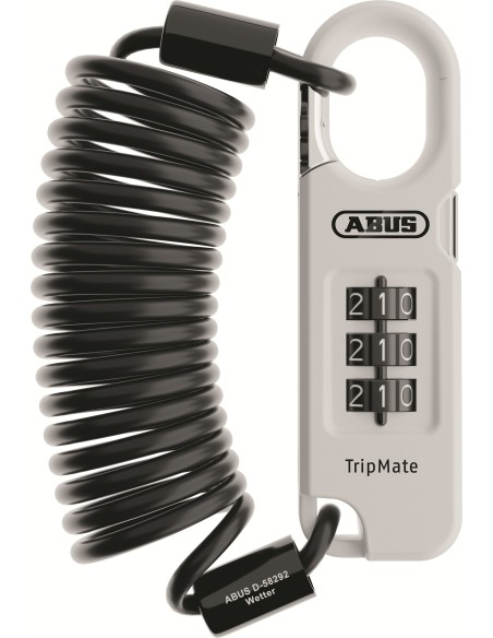 Abus kabelslot code Combiflex Tripmate 180 white