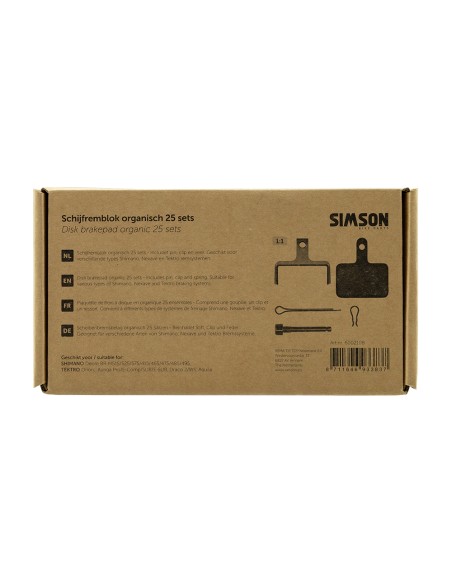 Simson schijfremblok organisch Shimano/Tektro doos (25)