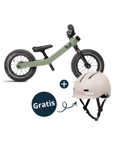 Vici grow 3-in-1 meegroeifiets 12 vintage groen