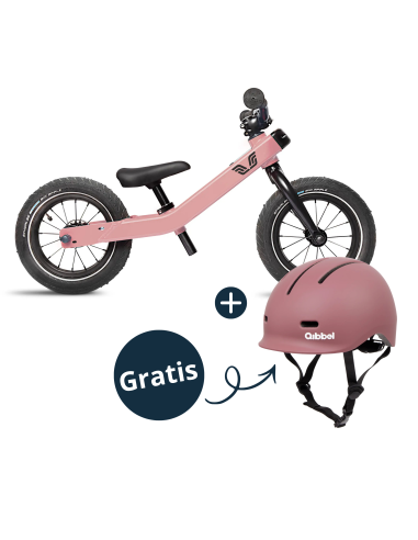 Vici grow 3-in-1 meegroeifiets 12 vintage roze