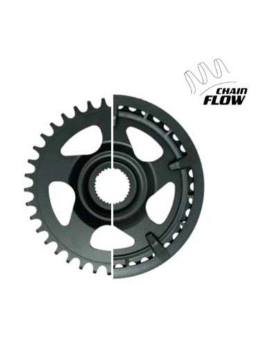 Miranda kettingblad 38t Yamaha PW- CL55 mm Chain Flow zwart