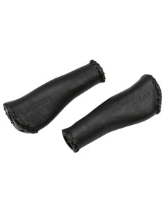 Ergotec handvatten Monaco 135mm leder zwart