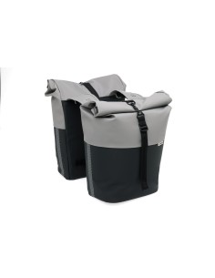 New Looxs fietstas dubbel Nyborg grey/black 34L