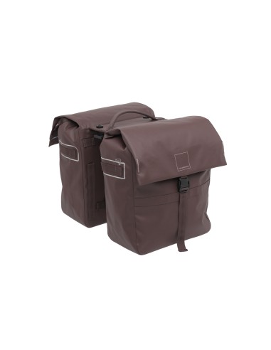 New Looxs fietstas dubbel Leeds chocolate MIK 38L