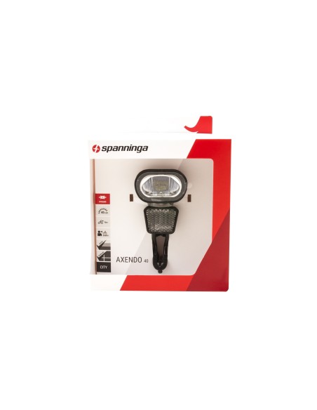Spanninga koplamp Axendo 40 XDOc aan/uit dynamo