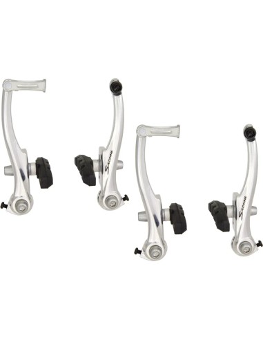 Saccon V-brake set voor + achter zilver