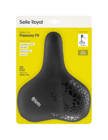 Selle Royal zadel Freeway Fit Relaxed zwart