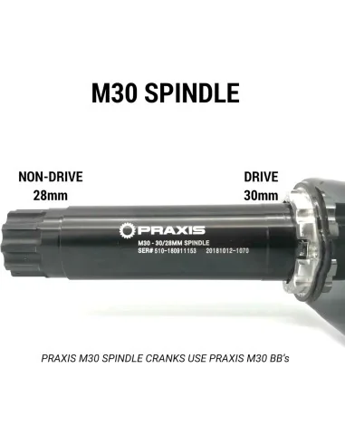 Praxis trapas adapter M30 T47 I.B. 85.5mm