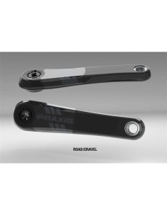Praxis crankstel E-race carbon Etor spline 165mm (Fazua R60