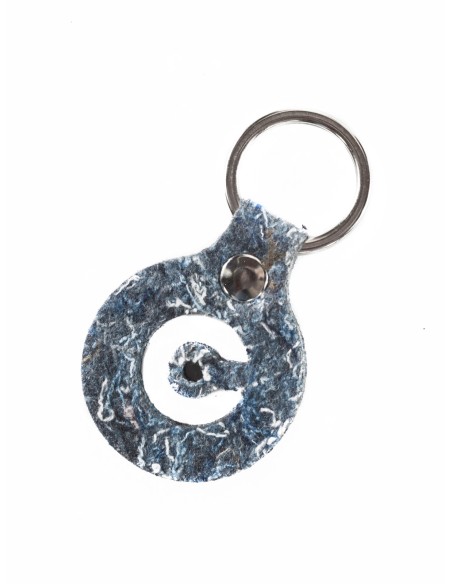 Cortina sleutelhanger van gerecycled vilt