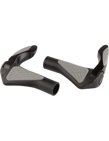 Mirage handvatten Grips in Style 134mm zwart/grijs met bare
