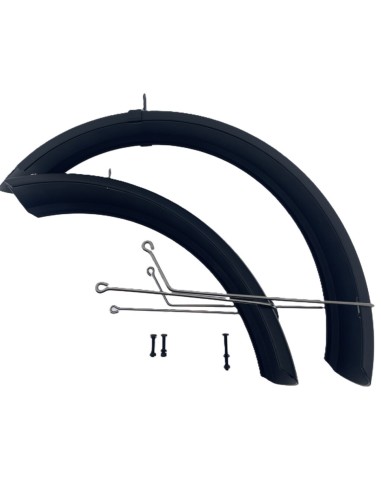 Mirage spatbord set 20 Fatbike incl. bevestiging zwart