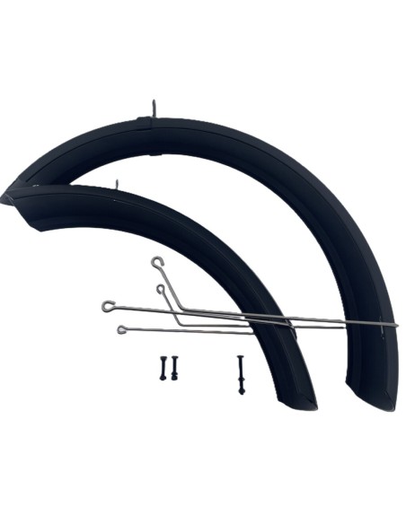 Mirage spatbord set 20 Fatbike incl. bevestiging zwart