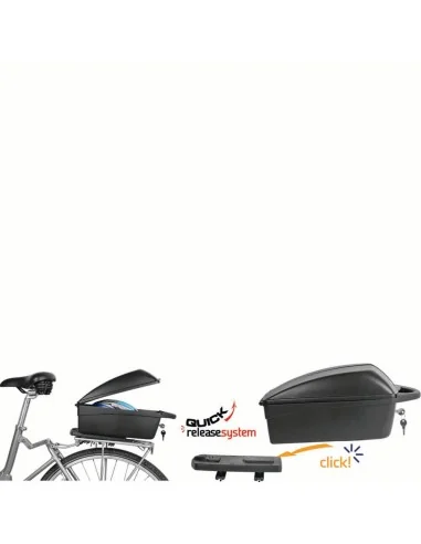 Polisport topkoffer 11L afneembaar zwart 32x26x18cm