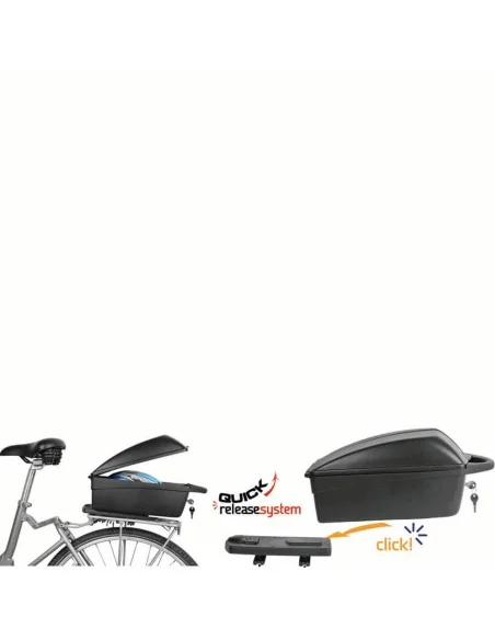Polisport topkoffer 11L afneembaar zwart 32x26x18cm