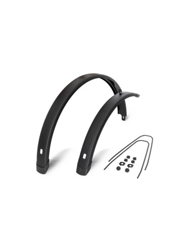 EF spatbord set Tempo Square 28 inch 58mm zwart