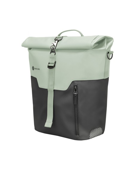 Racktime fietstas enkel Jerry zwart/pistachio 17L