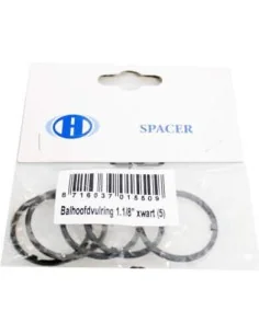Balhoofd opvulring 1.1/8 inch zwart (5)