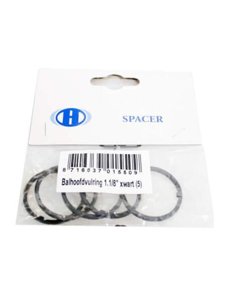 Balhoofd opvulring 1.1/8 inch zwart (5)