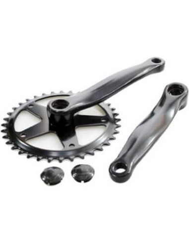 Crankstel 36t 152 zwart 1/8