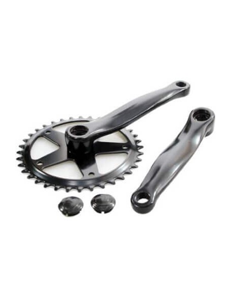 Crankstel 36t 152 zwart 1/8