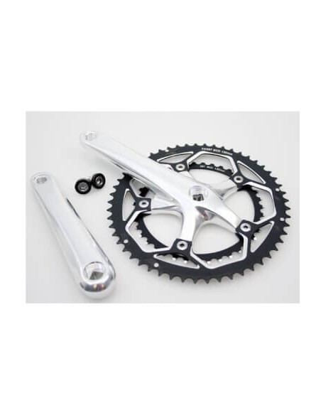 Crankstel Race 8/9v 53/39 alu zilver