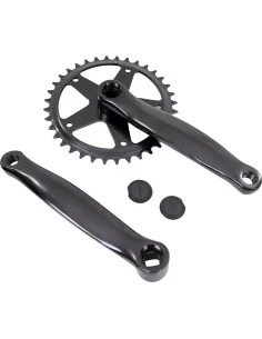Crankstel 36t 170 alu zwart