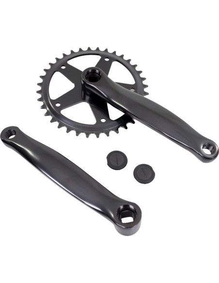 Crankstel 36t 170 alu zwart