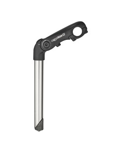 Ergotec stuurpen Kobra Vario tube 22.2/90 rvs/zwart