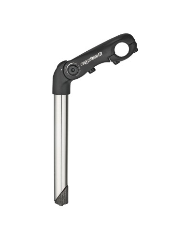 Ergotec stuurpen Kobra Vario tube 25.4/110 rvs/zwart