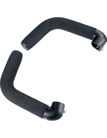 Ergotec bar-ends Touring AL6061 zwart zand