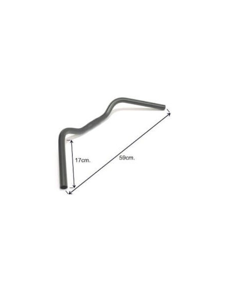 Ergotec stuurbocht Trekking 25.4 staal zwart