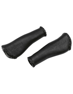 Ergotec handvatten Monaco 135mm leder zwart