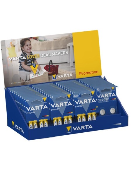 Varta batterij display Energy AA + AAA + CR2032