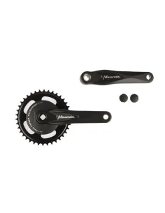Miranda crankstel 38t Alfa 1 disc 92mm zwart