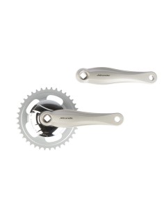 Miranda crankstel 38t Beta (Gazelle) zilver