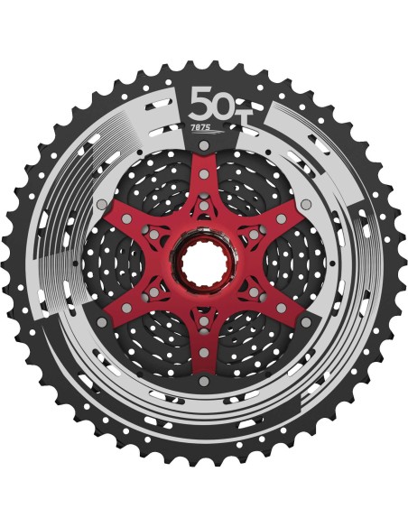 Sunrace cassette 12v 11/50 CSMZ90 zwart