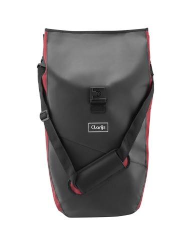 Clarijs fietstas enkel Solobag 24L zwart/rood