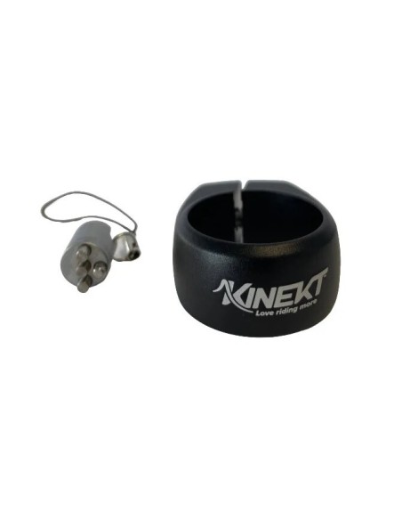Kinekt zadelpenklem anti diefstal 34.9 alu zwart