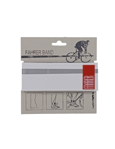 FAHRER broekklem Band refelecterend wit