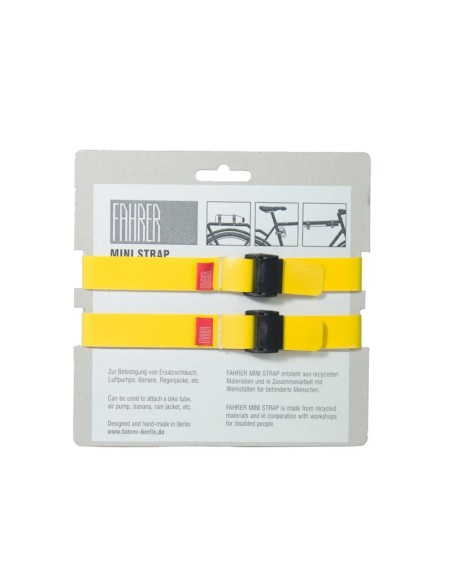 FAHRER Cargo Mini strap M 35x2cm geel (2 stuks)