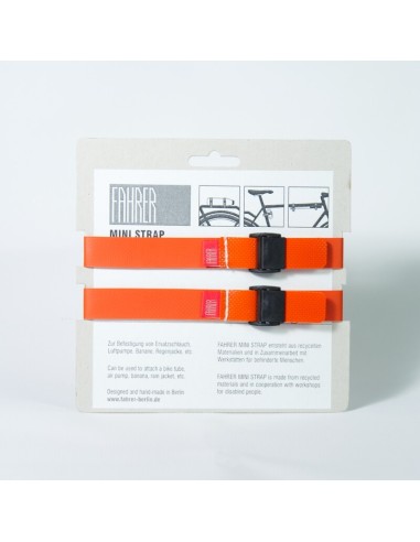 FAHRER Cargo Mini strap M 35x2cm oranje (2 stuks)