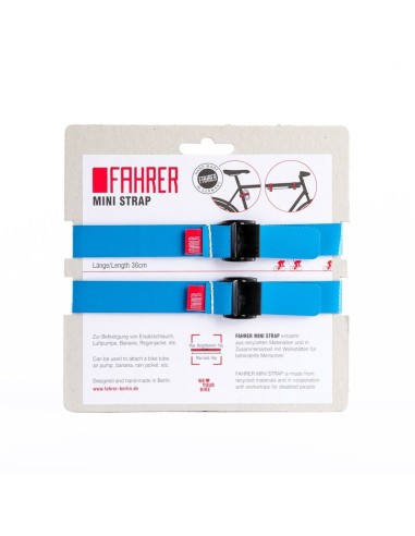FAHRER Cargo Mini strap M 35x2cm lichtblauw (2 stuks)