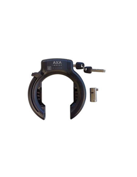 Axa ringslot Imenso large zwart + accuslot Bosch Powertube