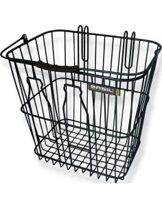 Basil mand Bottlebasket 26L zwart 35x29x34cm