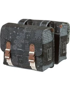 Basil fietstas dubbel Boheme charcoal 35L